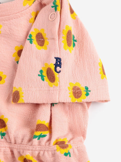 Bobo Choses Baby Sunflower All Over Dress Light Pink