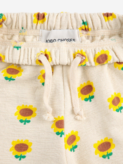 Bobo Choses Baby Sunflower All Over Jogging Pants Beige