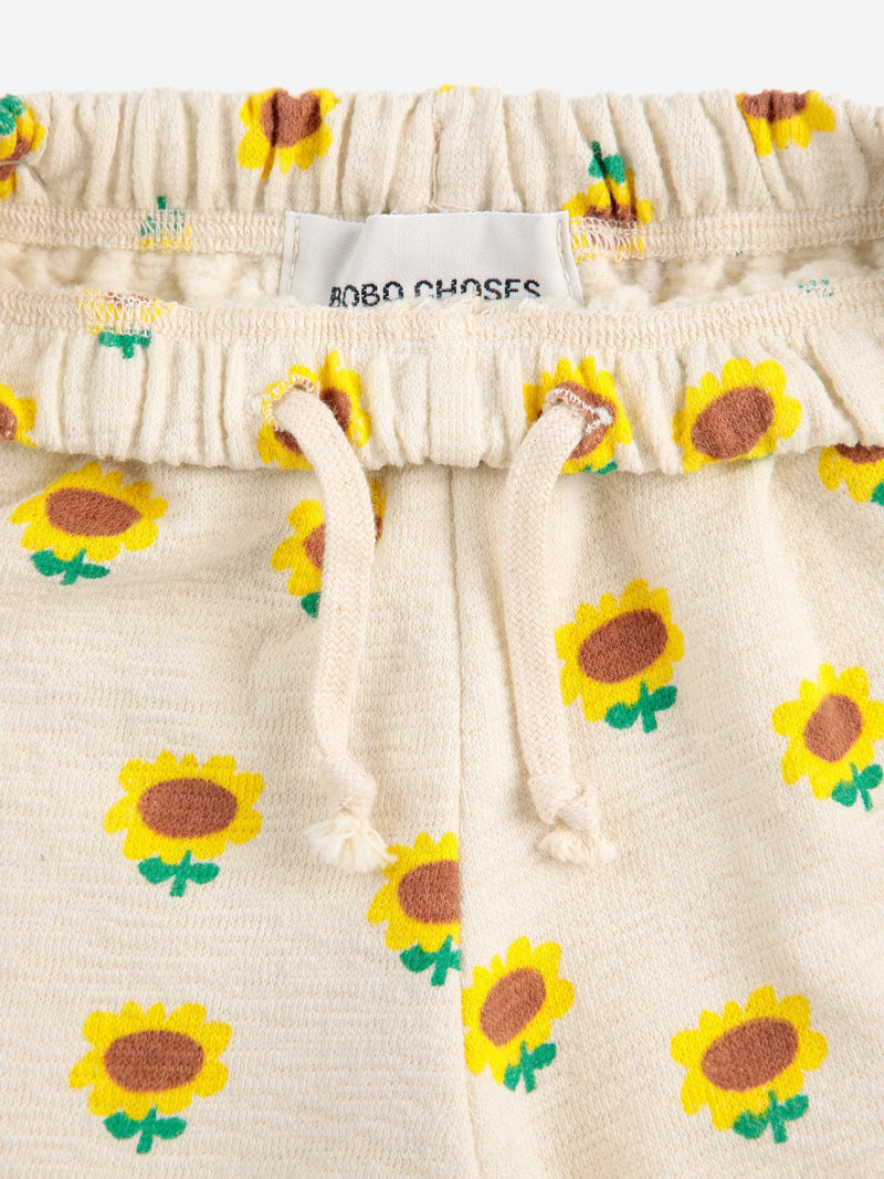 Bobo Choses Baby Sunflower All Over Jogging Pants Beige