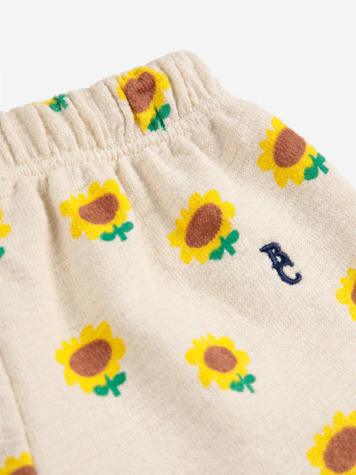 Bobo Choses Baby Sunflower All Over Jogging Pants Beige