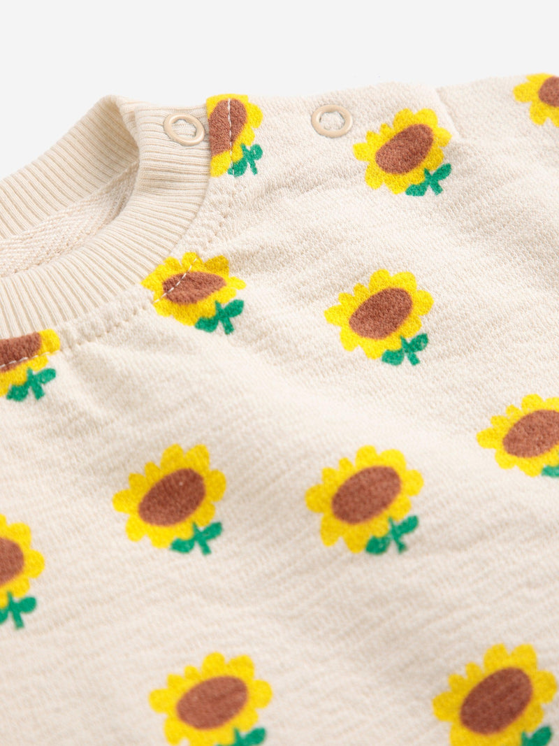 Bobo Choses Baby Sunflower All Over Sweatshirt Beige