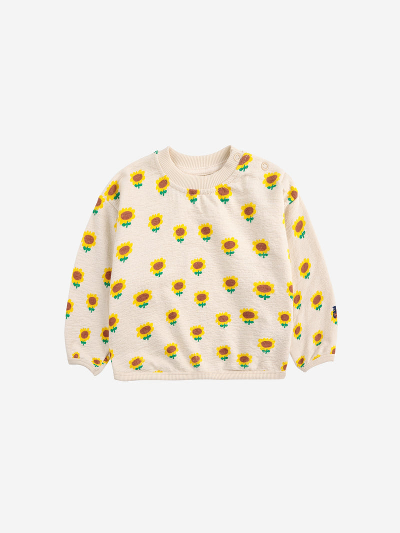 Bobo Choses Baby Sunflower All Over Sweatshirt Beige