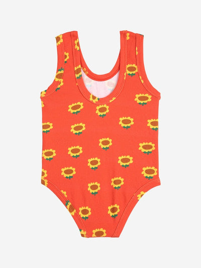 Bobo Choses Baby Sunflower All Over Swimsuit Red