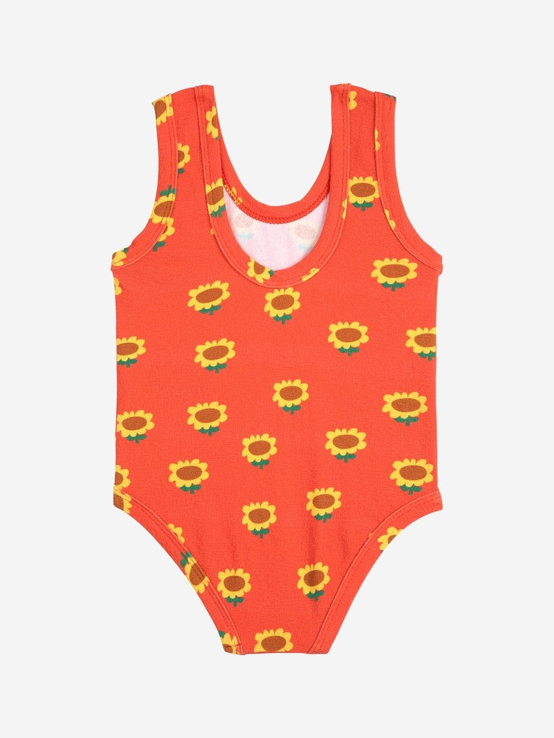 Bobo Choses Baby Sunflower All Over Swimsuit Red