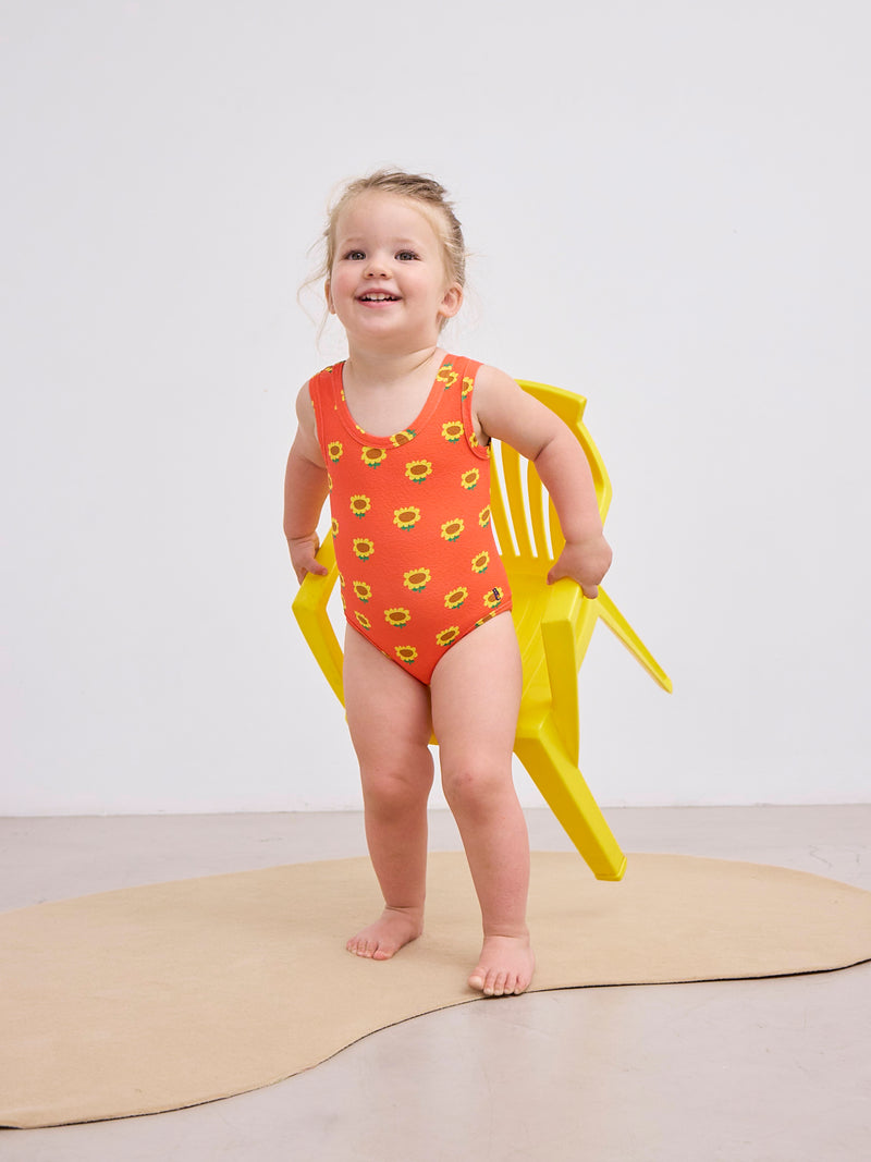 Bobo Choses Baby Sunflower All Over Swimsuit Red