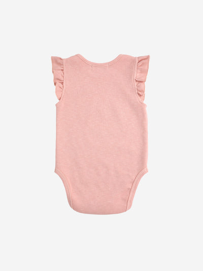 Bobo Choses Baby Sunflower Ruffled Body Light Pink