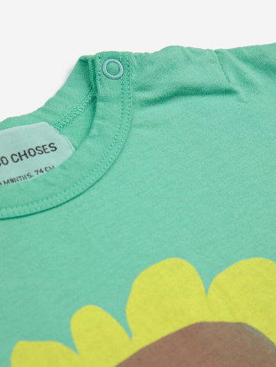 Bobo Choses Baby Sunflower T-shirt Light Green