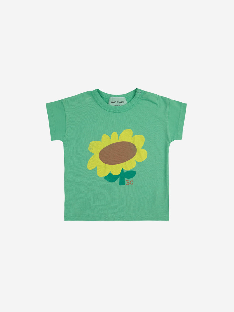 Bobo Choses Baby Sunflower T-shirt Light Green