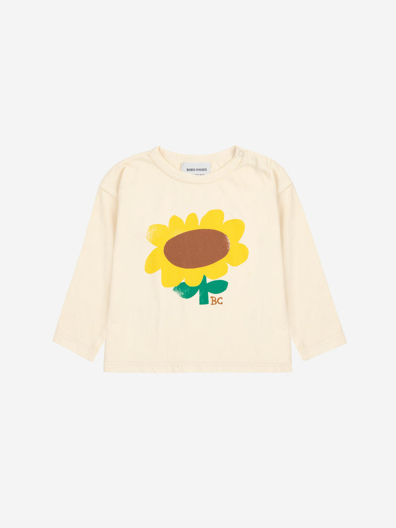 Bobo Choses Baby Sunflower T-shirt Offwhite