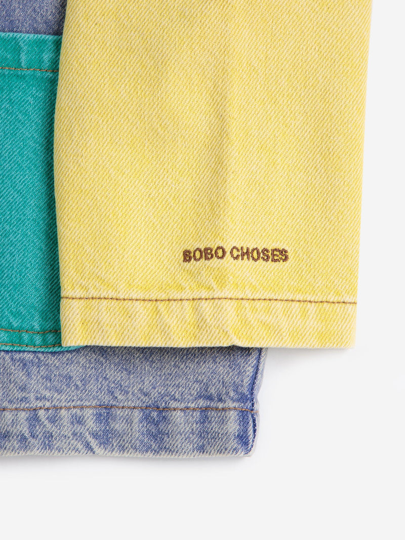 Bobo Choses Color Block Denim Jacket Multicolor