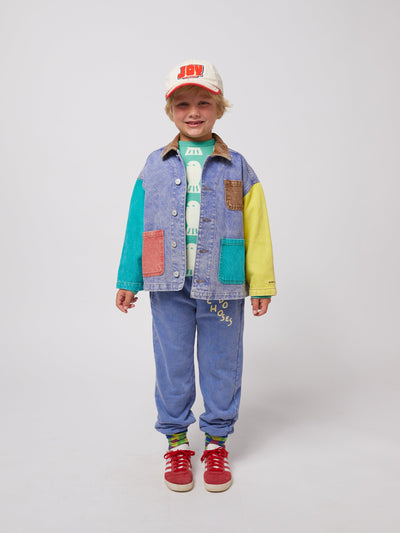 Bobo Choses Color Block Denim Jacket Multicolor