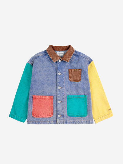 Bobo Choses Color Block Denim Jacket Multicolor