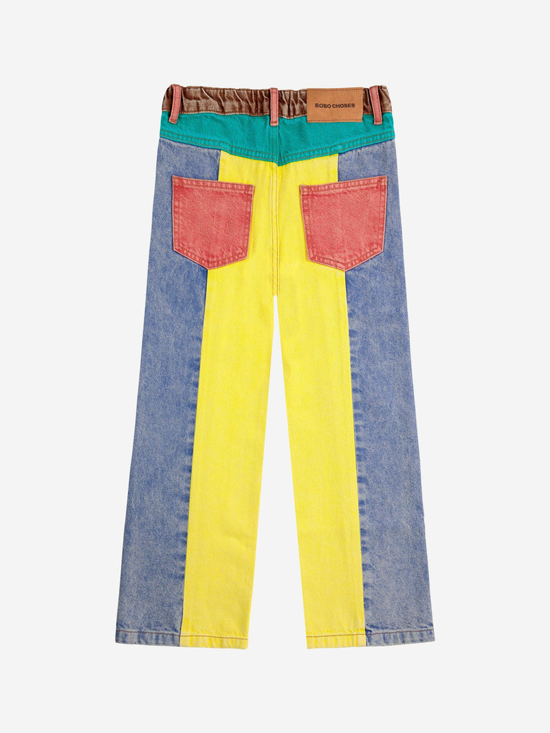 Bobo Choses Color Block Denim Pants Multicolor