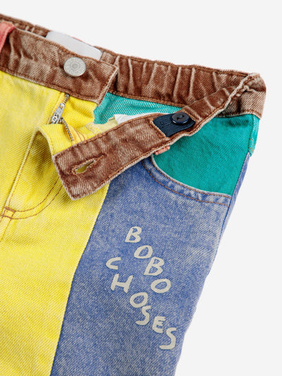 Bobo Choses Color Block Denim Pants Multicolor