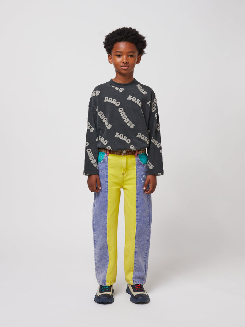 Bobo Choses Color Block Denim Pants Multicolor