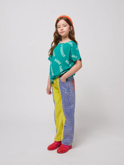 Bobo Choses Color Block Denim Pants Multicolor