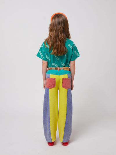 Bobo Choses Color Block Denim Pants Multicolor