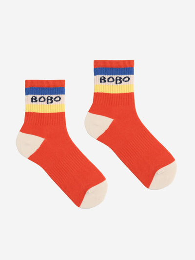 Bobo Choses Color Block Socks Red