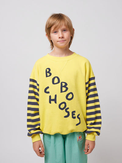 Bobo Choses Diagonal Bobo Choses Sweatshirt Light Yellow