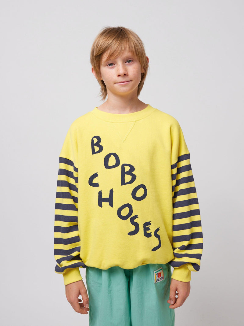 Bobo Choses Diagonal Bobo Choses Sweatshirt Light Yellow