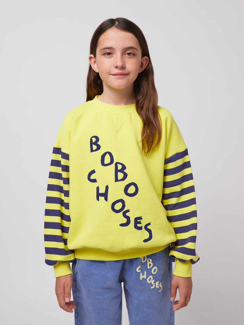 Bobo Choses Diagonal Bobo Choses Sweatshirt Light Yellow