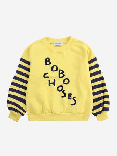 Bobo Choses Diagonal Bobo Choses Sweatshirt Light Yellow