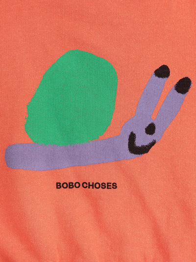 Bobo Choses Funny Snail Sweatshirt Red