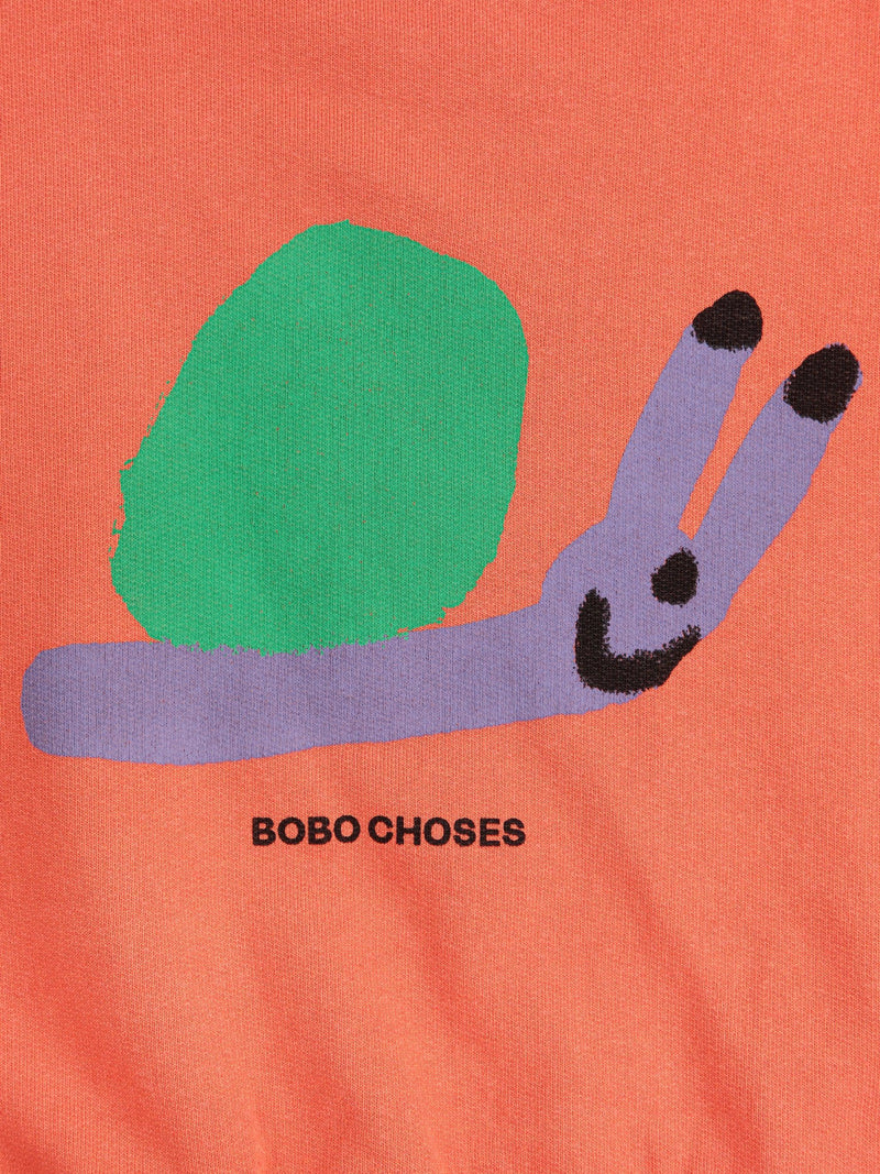 Bobo Choses Funny Snail Sweatshirt Red