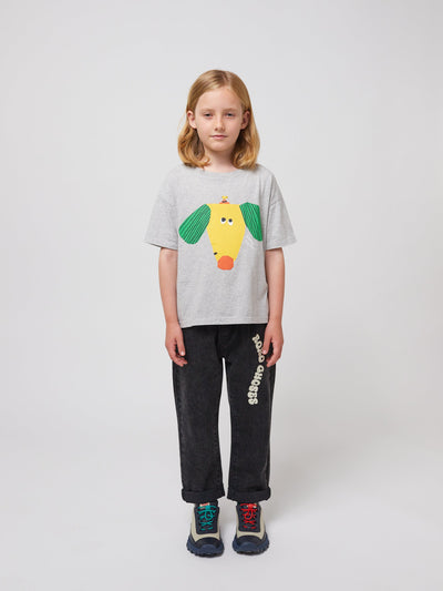 Bobo Choses Happy Dog T-shirt Heather Grey