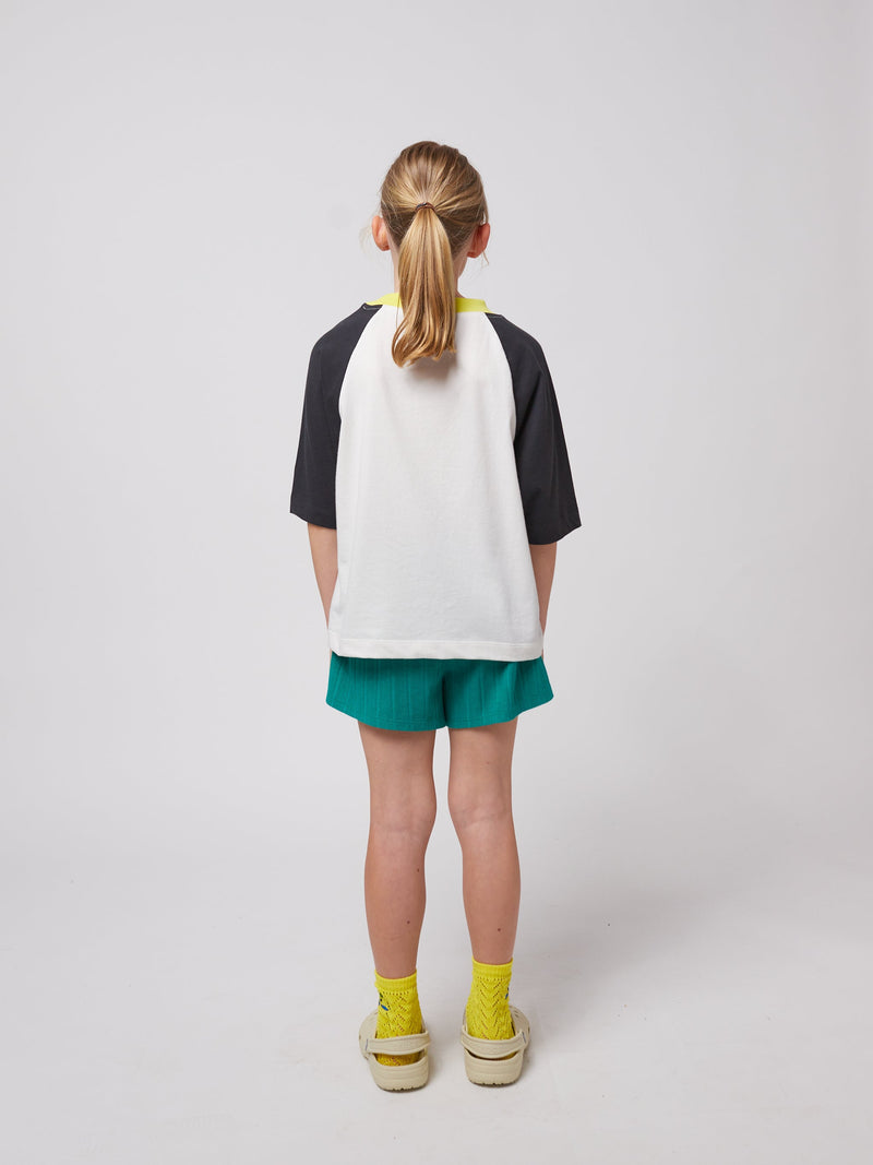 Bobo Choses Hello Joy Raglan Sleeves t-shirt Offwhite