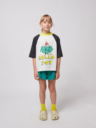 Bobo Choses Hello Joy Raglan Sleeves t-shirt Offwhite