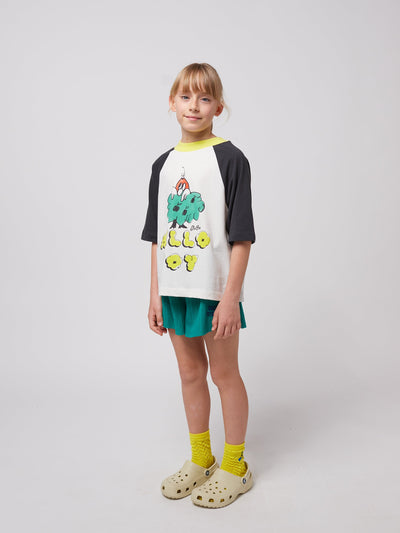 Bobo Choses Hello Joy Raglan Sleeves t-shirt Offwhite