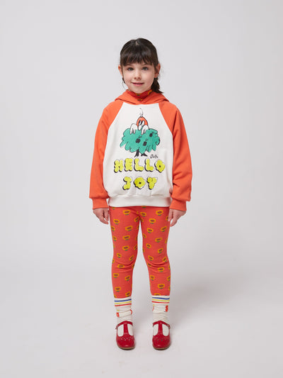 Bobo Choses Hello Joy Ranglan Sleeve Hoodie Multicolor