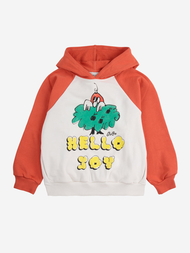 Bobo Choses Hello Joy Ranglan Sleeve Hoodie Multicolor