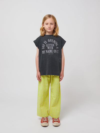 Bobo Choses Joy Is Sleveless T-shirt Dark Grey