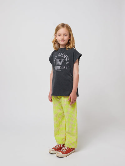 Bobo Choses Joy Is Sleveless T-shirt Dark Grey