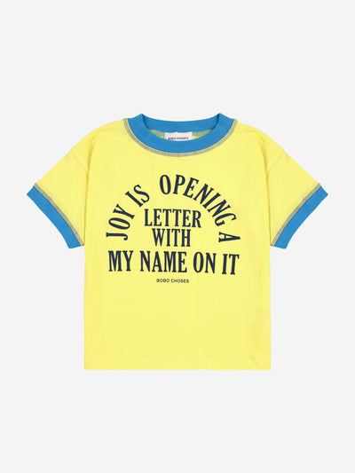 Bobo Choses Joy Is T-shirt Light Yellow