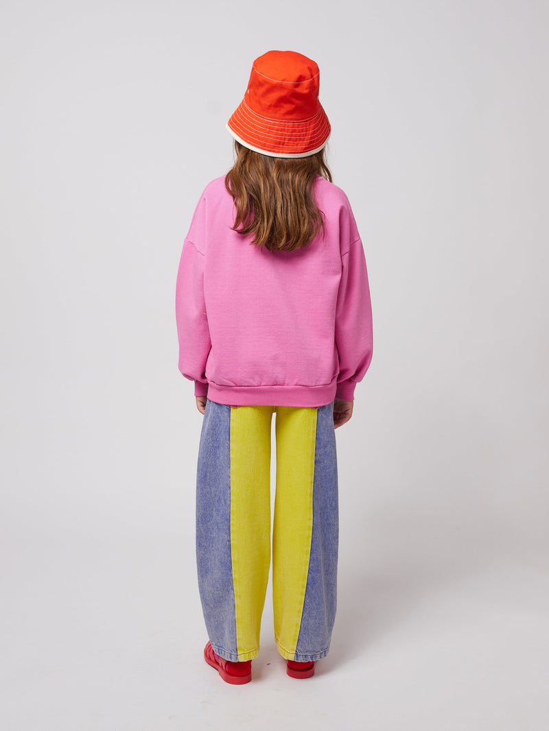 Bobo Choses Joyful Face Sweatshirt Fuchsia