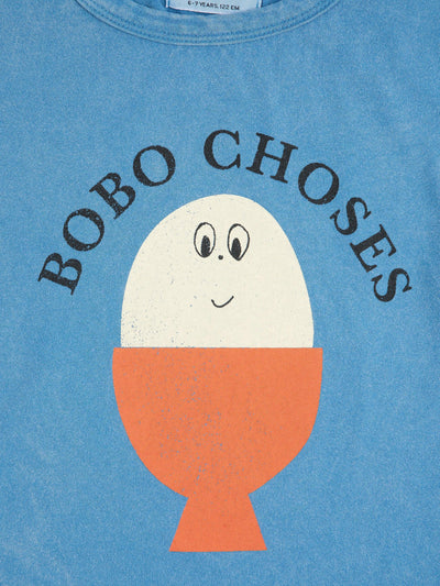 Bobo Choses Morning Egg T-shirt Light Blue