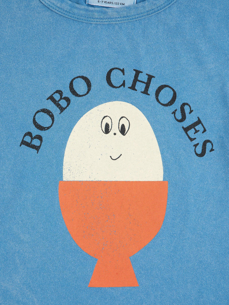 Bobo Choses Morning Egg T-shirt Light Blue