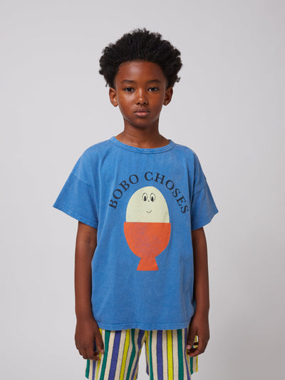 Bobo Choses Morning Egg T-shirt Light Blue