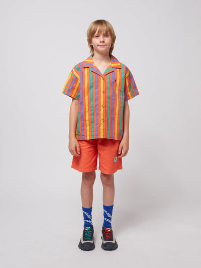 Bobo Choses Multicolor Stripes Shirt Red