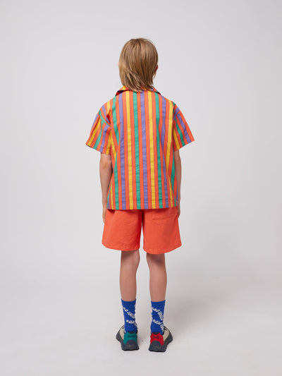 Bobo Choses Multicolor Stripes Shirt Red