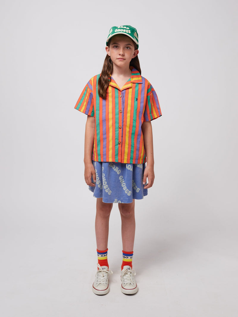 Bobo Choses Multicolor Stripes Shirt Red