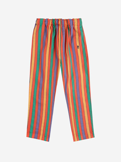 Bobo Choses Multicolor Stripes Woven Pants Red