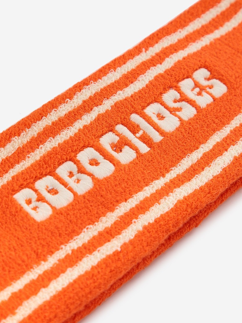 Bobo Choses Orange terry towel headband