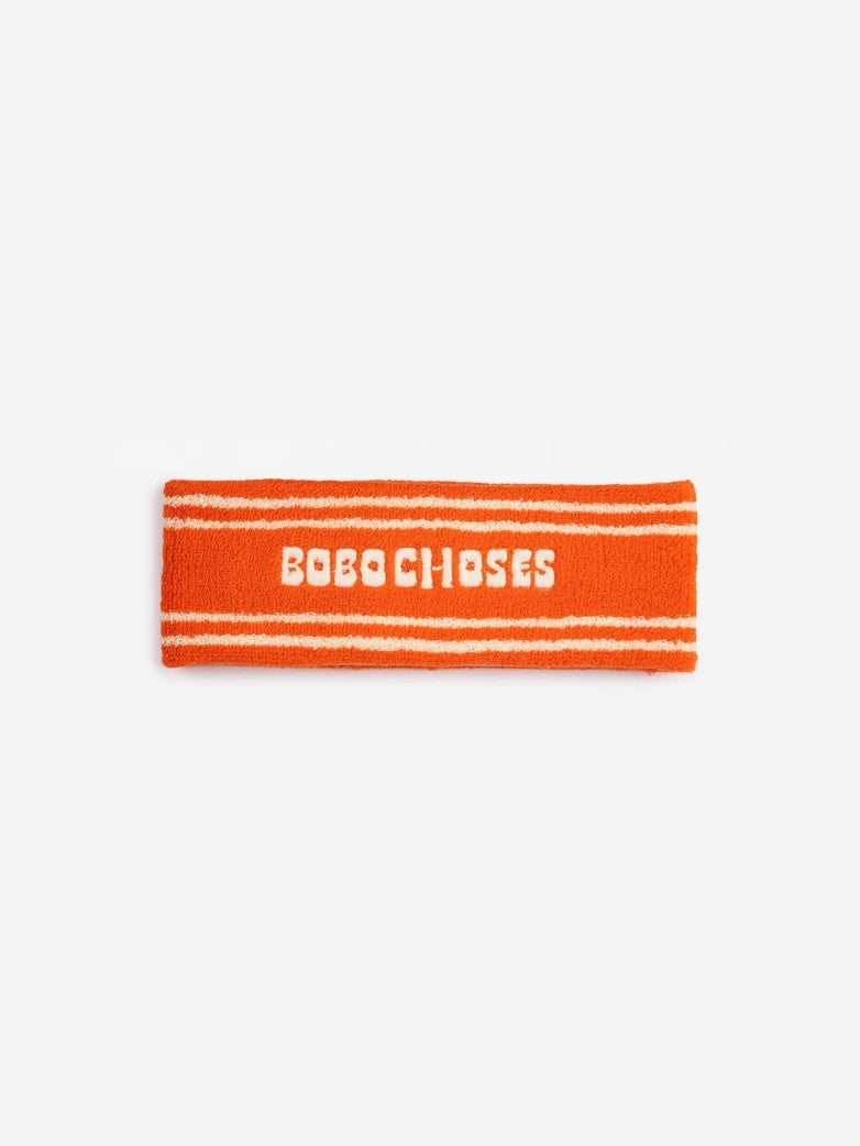 Bobo Choses Orange terry towel headband