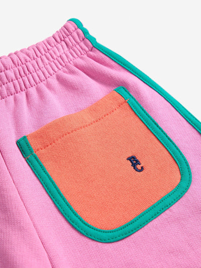 Bobo Choses Pink Color Block Shorts