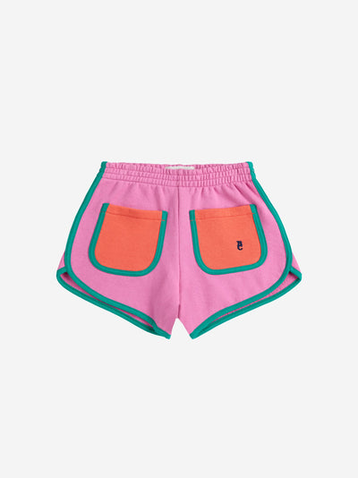 Bobo Choses Pink Color Block Shorts