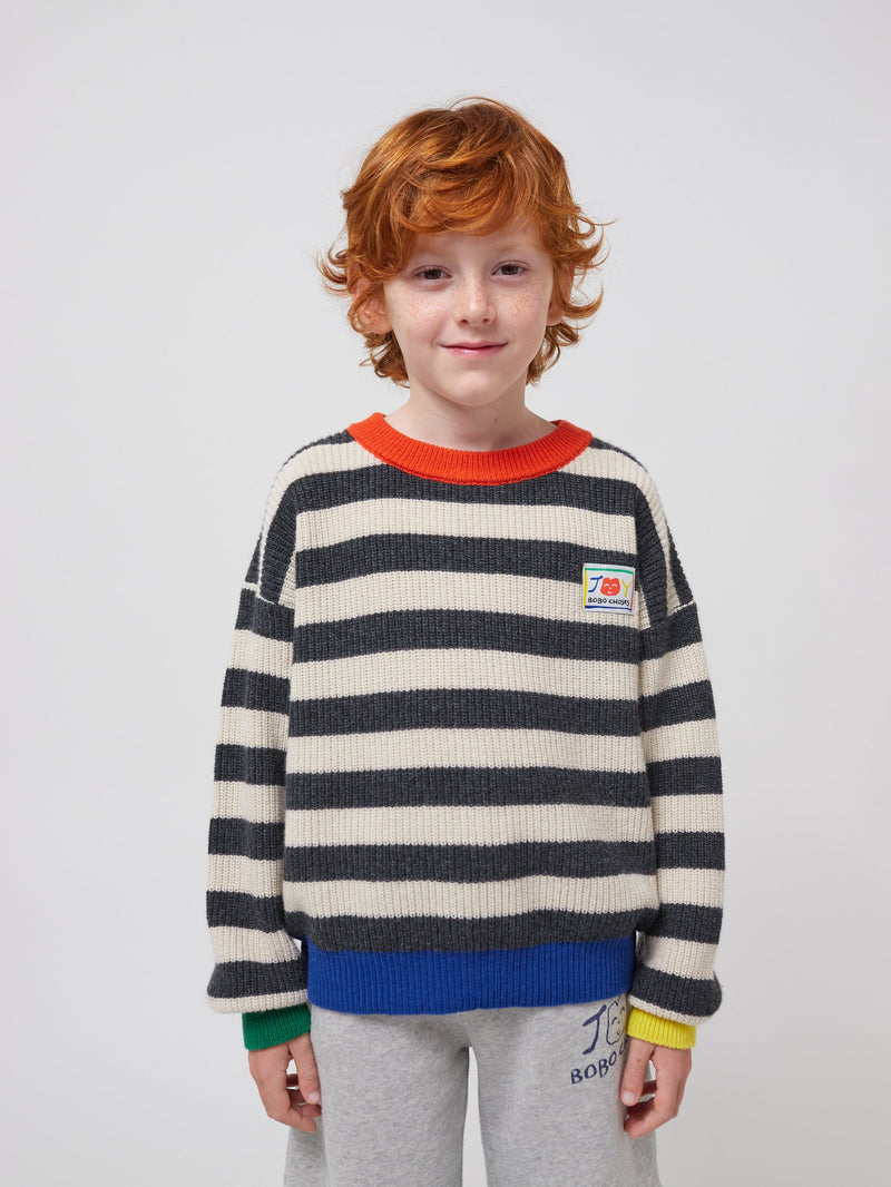 Bobo Choses Smiles Stripes Jumper Multicolor